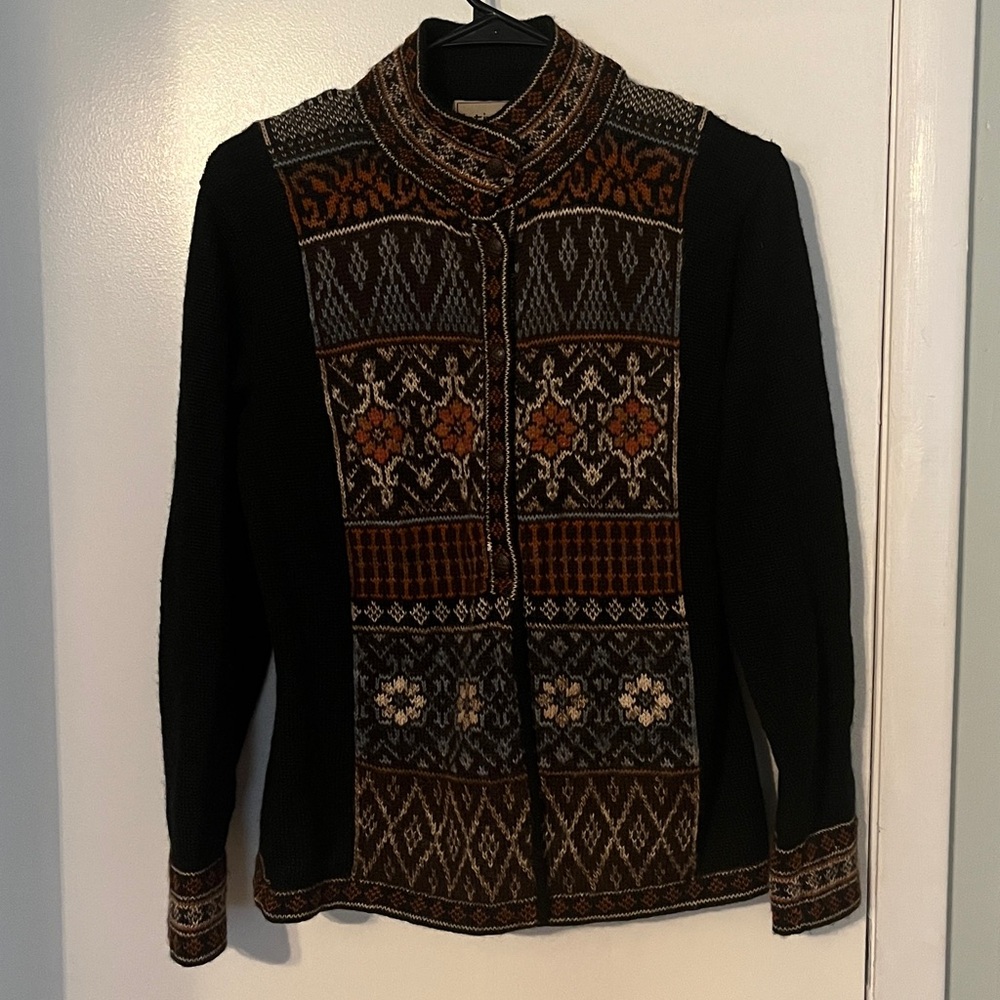 Alpaca wool super soft cardigan, made in Bolivia